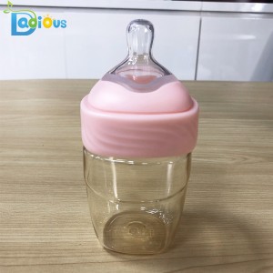 OEM Service Wide μωρό τροφοδοσίας μωρού μπουκάλι ανθεκτικό PPSU μπιμπερό μπιμπερό σιλικόνης μπιμπερό για μωρά